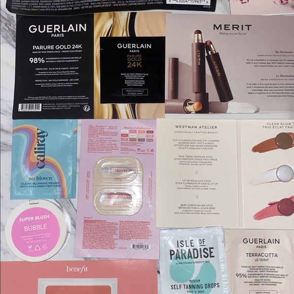Luxury Beauty Makeup & Skincare Sample Bundle | Guerlain, Merit, Westman + More - Picture 7 of 10